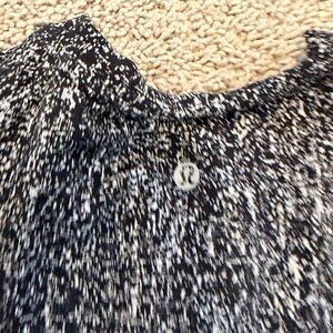 lululemon athletica Speckled Black and White Tee